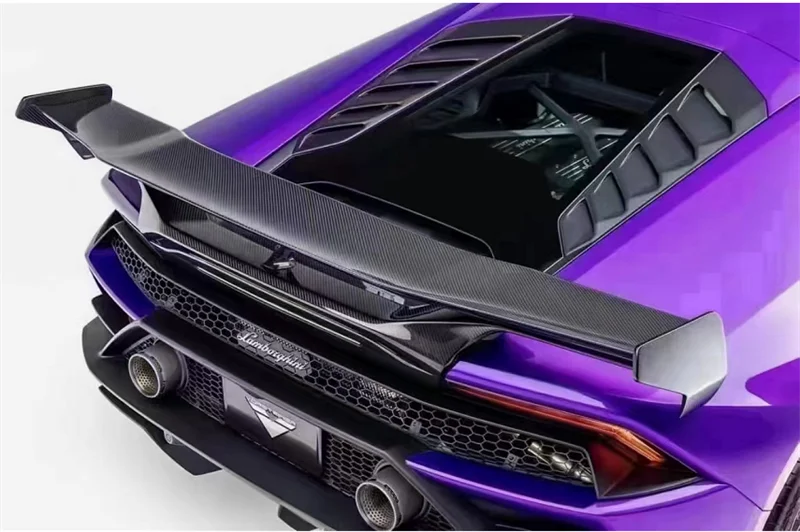 

For Lamborghini Huracan LP580 LP610 2014-2020 V Style Spoiler Real Carbon Fiber Car Rear Wing Trunk Lip Spoilers