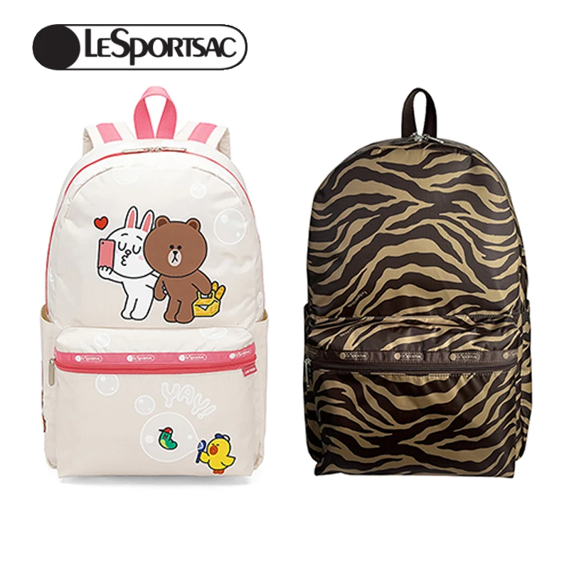 

Genuine LeSportsac Hello kittys Snoopy Pikachu Backpack New Casual cartoon Portable Large Capacity schoolbag Sanrio Bag
