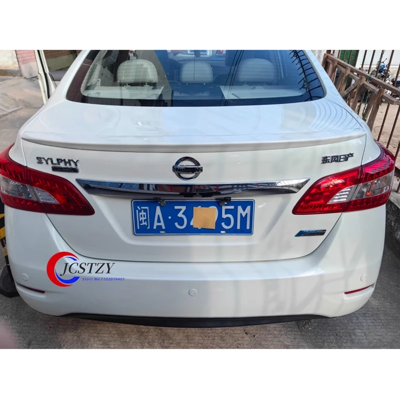 

Для 2012-2019 Nissan Sentra Sylphy задняя крышка багажника спойлер для губ крылья ABS материал автомобильные декоративные детали тюнинг BodyKit аксессуары