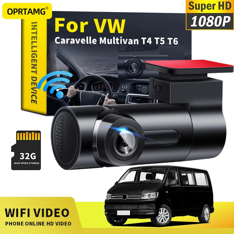 

OPRTAMG Car Dashcam Car DVR MSC 1080P HD Camera WiFi dash cam For Volkswagen T4 T5 T6 Caravelle Multivan Transporter 1994-2022