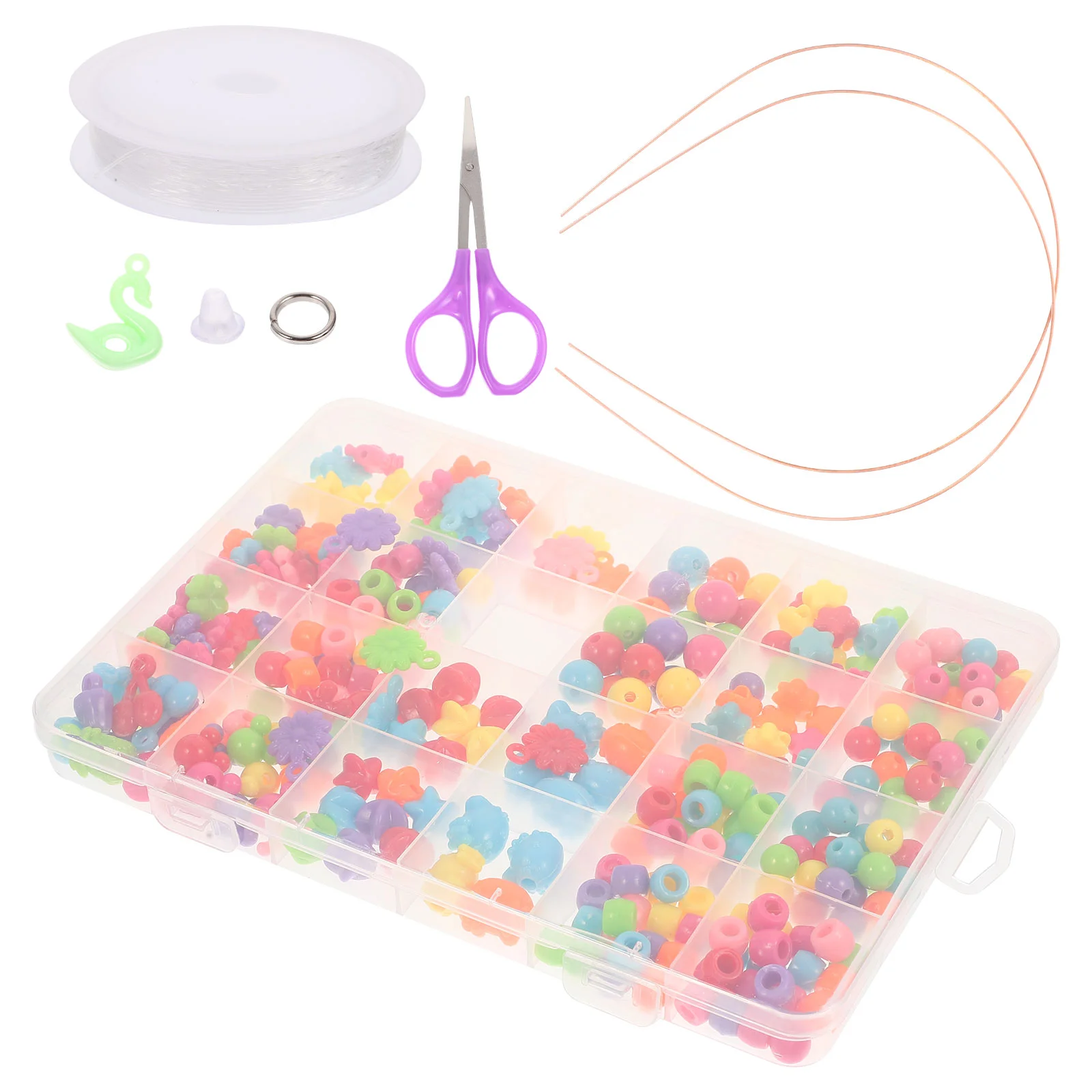 

1 Set Bracelet Making Beads Colorful Loose Beads Bracelet Making Supplies