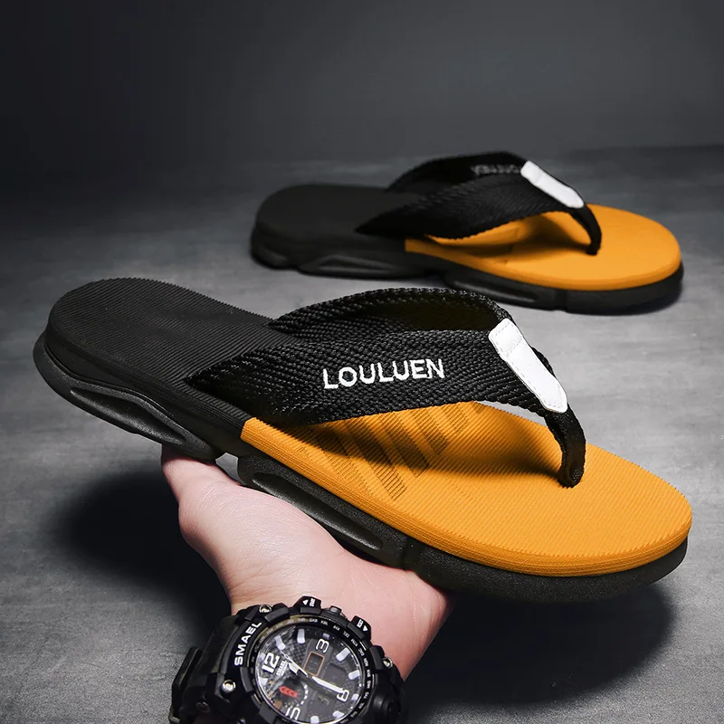 

NEW Men Slippers Summer Ankle Wrap Shoes Slip-resistant Slide Sandals Zapatillas Hombre Summer Male Slippers Beach Water Shoes