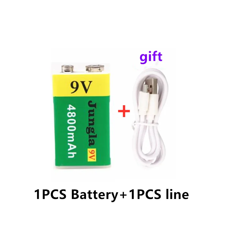 

Hohe Kapazität USB Batterie 9V 4800mAh Li-Ion Akku USB Lithium-Batterie Für Spielzeug Fernbedienung Dropshipping
