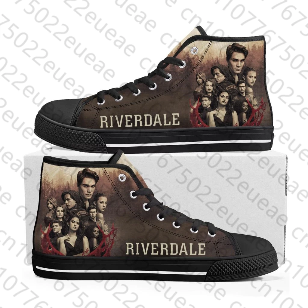 Высокие кроссовки Riverdale &quotSouth Side Serpents&quot мужские и женские холщовые для