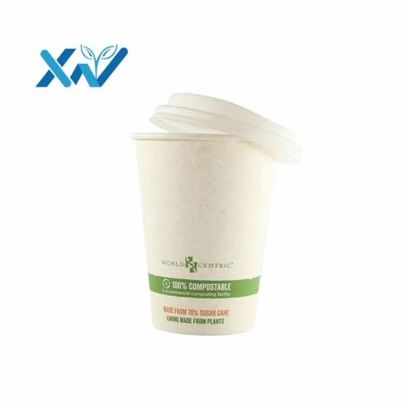 

Экологичный биоразлагаемый одноразовый Бумажный стакан для кофе из пла-бамбукового волокна с одной стенкой от китайского производителя