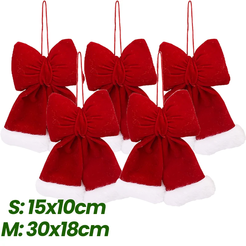 

Рождественские банты из бархата