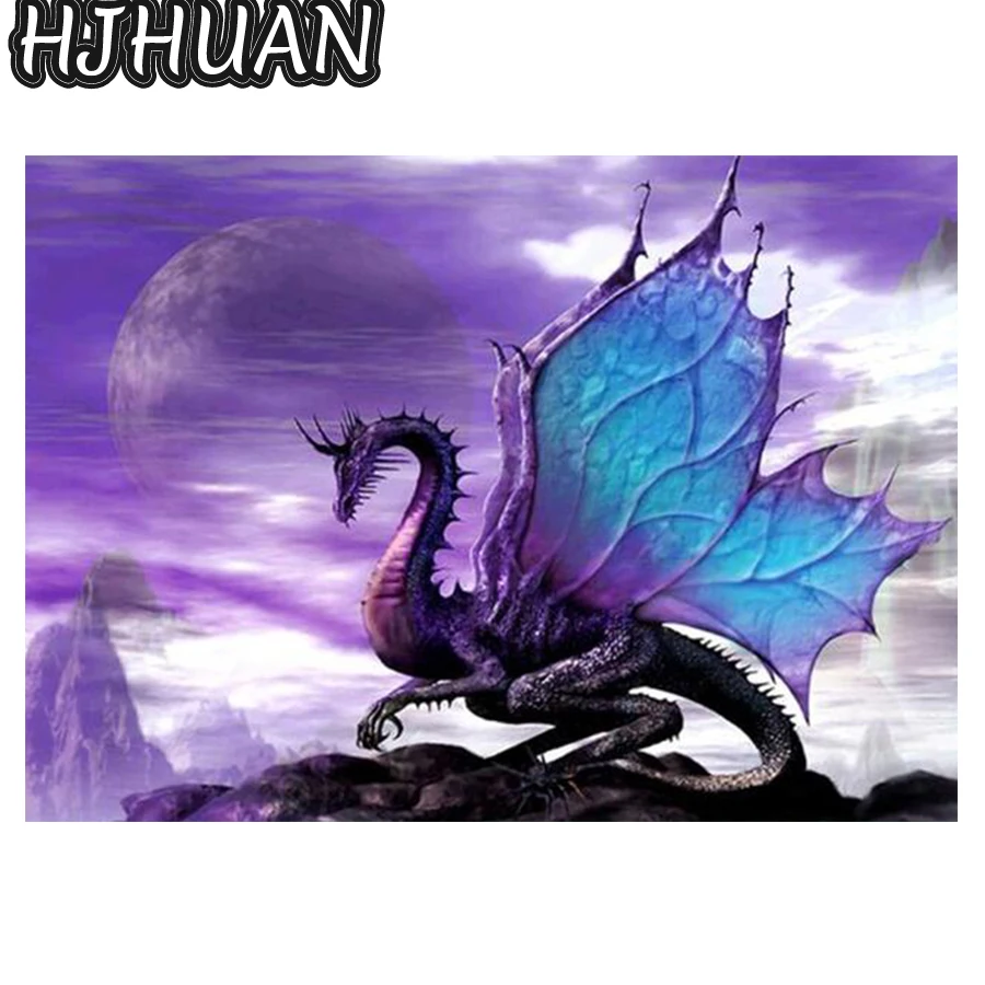 

5D Diy Diamond Painting Winged animal Full Square/Round Diamond Embroidery Cross stitch Mosaic Kits HD Quality Handmade Products