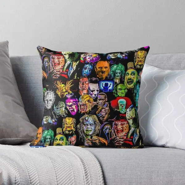 

Horror Collection Printing Throw Pillow Cover Case Hotel Anime Decorative Home Comfort Wedding Waist Soft Pillows not include
