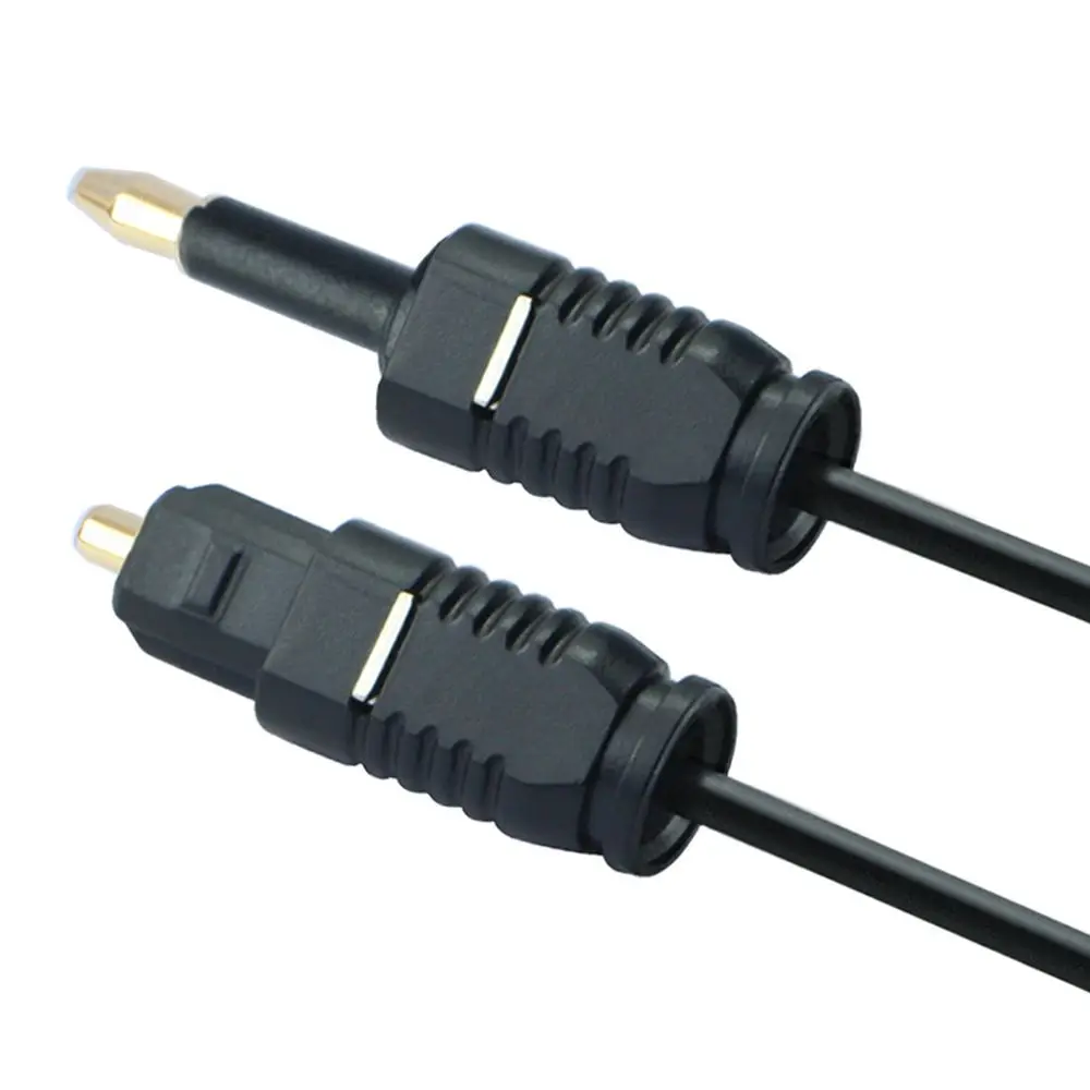 

Connector Optical Fiber Cord 3.5mm to Toslink Audio Cable SPDIF Line For Speaker Blu-ray Player Xbox Power Amplifier