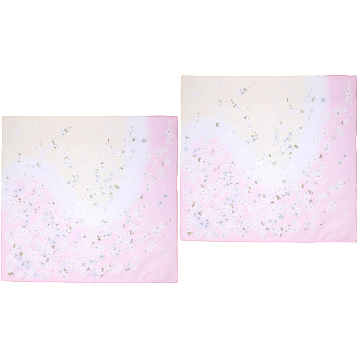 

2pcs Japanese Style Handkerchief Flower Hand Towel for Ladies