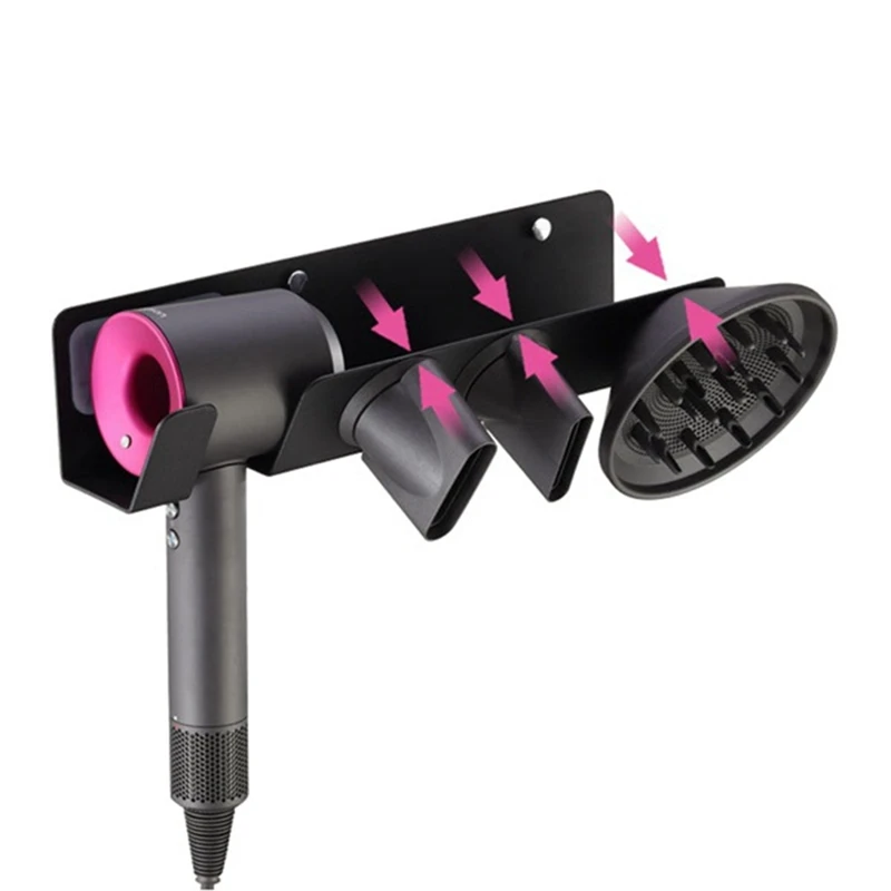 

For Dyson Supersonic Hair Dryer Holder Bathroom Storage Organizer Shelf For Wall Mount Bathroom Rack Accessories