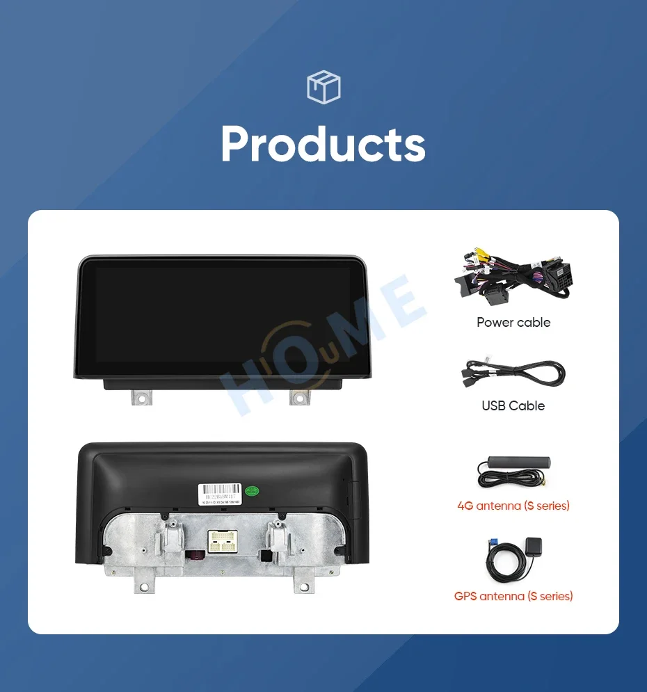 Беспроводной автомобильный мультимедийный плеер CarPlay Android 13 для BMW 1 серии F20 F21