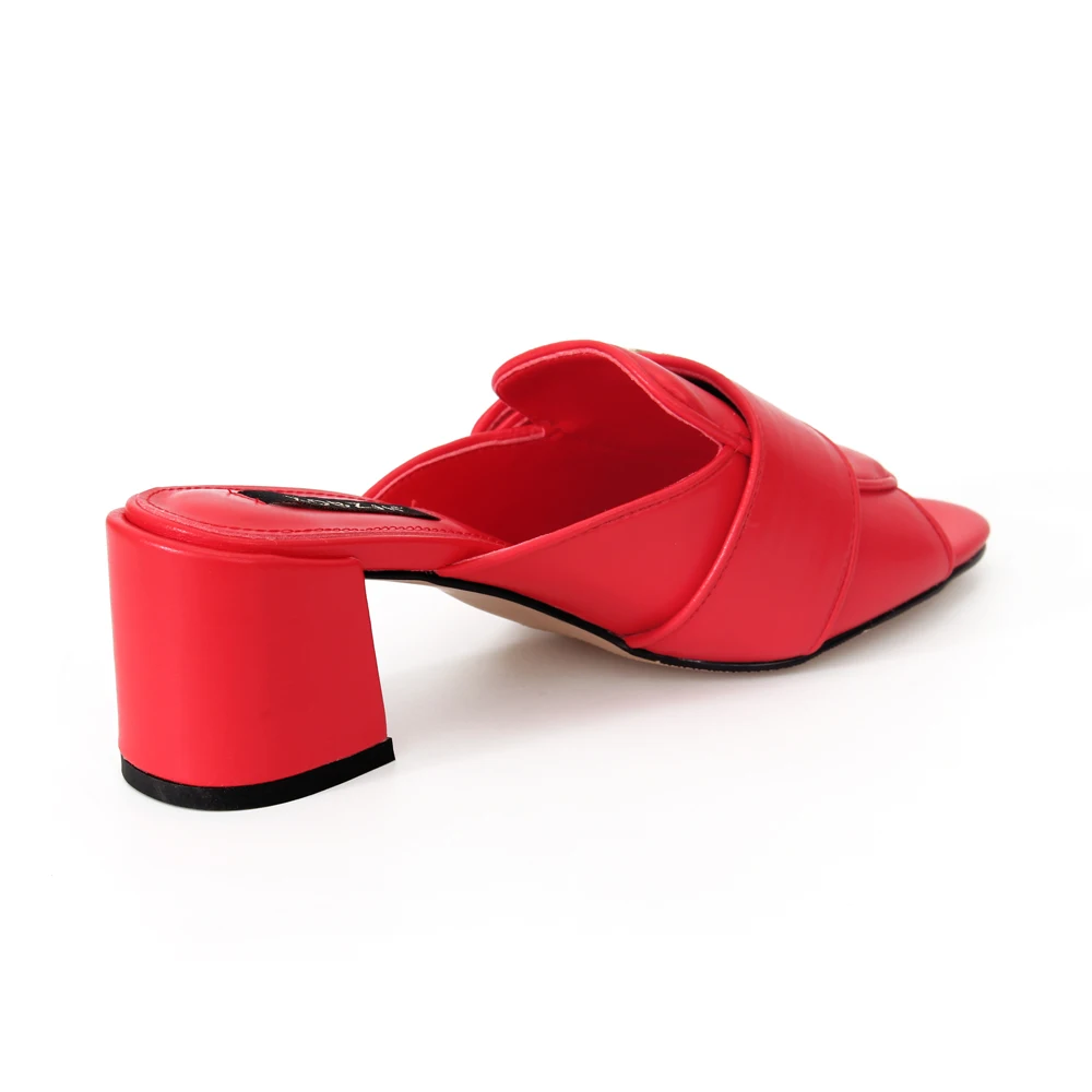 Red Sandals Women's Shoes 2023 Designer Luxury Mule, Brand Accessories Sandals Women's Summer Fashion Style Plus Size 43