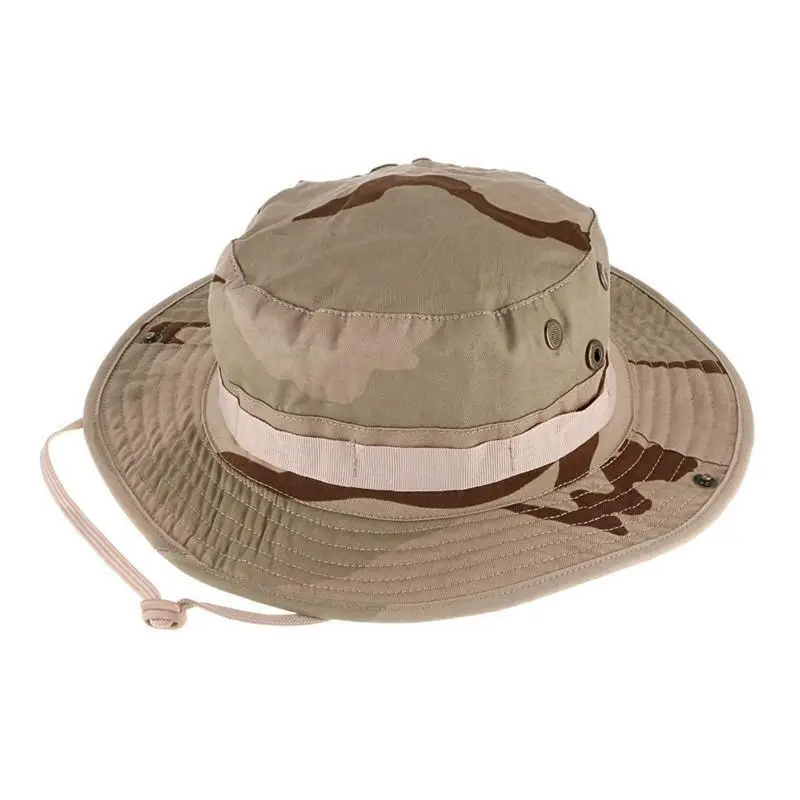 Bucket Hat Wide Brim Military Hats Sun Hat Boonie Hunting Fishing Outdoor Cap enlarge