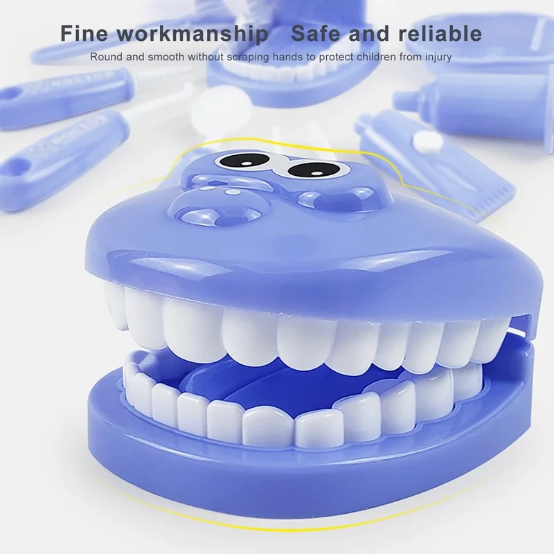 Children's Dentist Toy Set Baby Simulation Injection Toy Boy and Girl Play House Tooth Model Toy Early Education Brushing Props