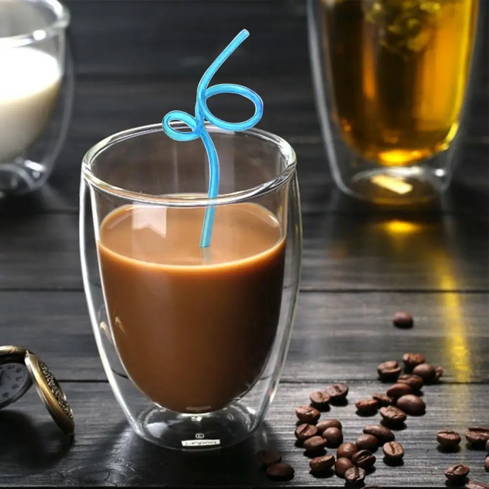 

10Pcs Creative Juice Beverage Drinking Straws Party Favors Beverage Straws Attractive Burr Free