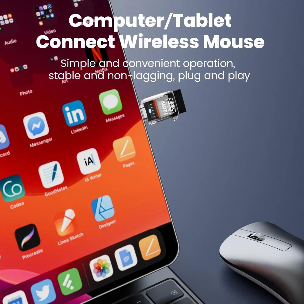 Конвертер USB 3.2 OTG USB-USB C Адаптер 120 Вт для быстрой зарядки Type-C IPhone 15 16 Huawei Xiaomi Samsung ПК