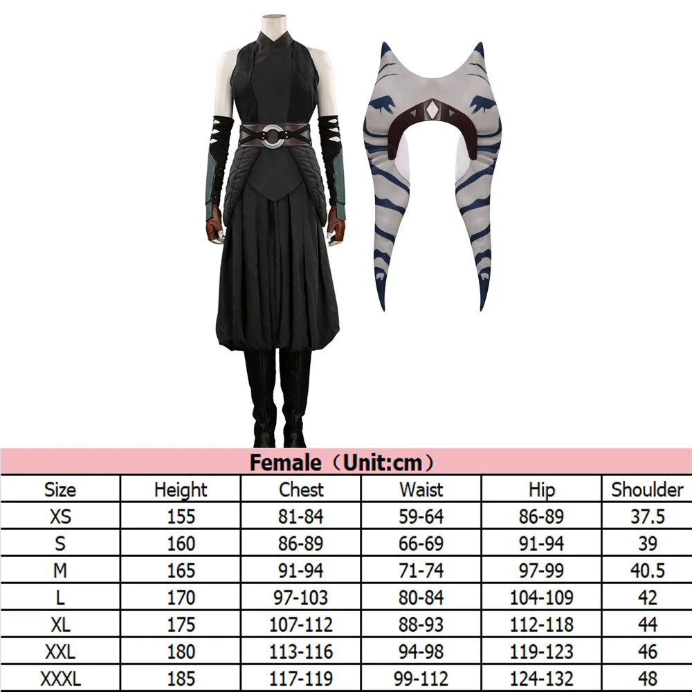 Головной убор для косплея Asoka на Хэллоуин Женский костюм в стиле Фэнтези