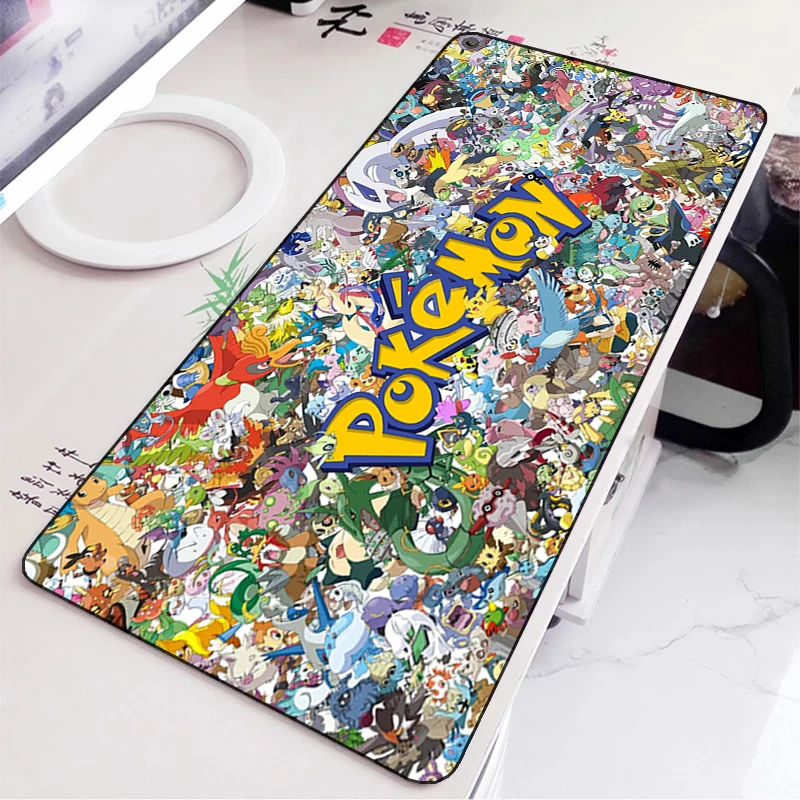 

Large Mouse Pad Pokemon Anime Mousepad Gamer Gaming Accessories Mats Pc Desk Keyboard Cabinet Carpet Extended Mouse Mat 40x90