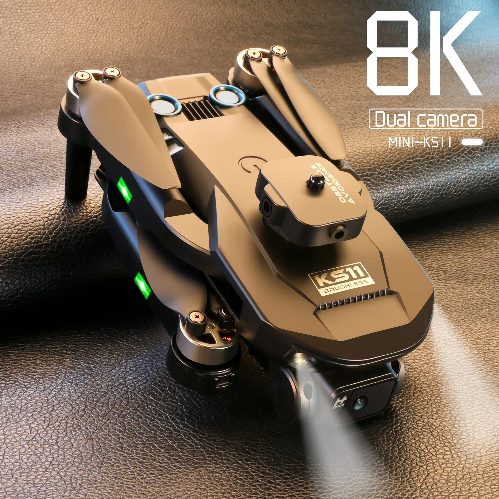 

New KS11 Mini Drone 4k Profesional 8K HD Camera Obstacle Avoidance Aerial Photography Brushless Foldable Quadcopter 1.2km