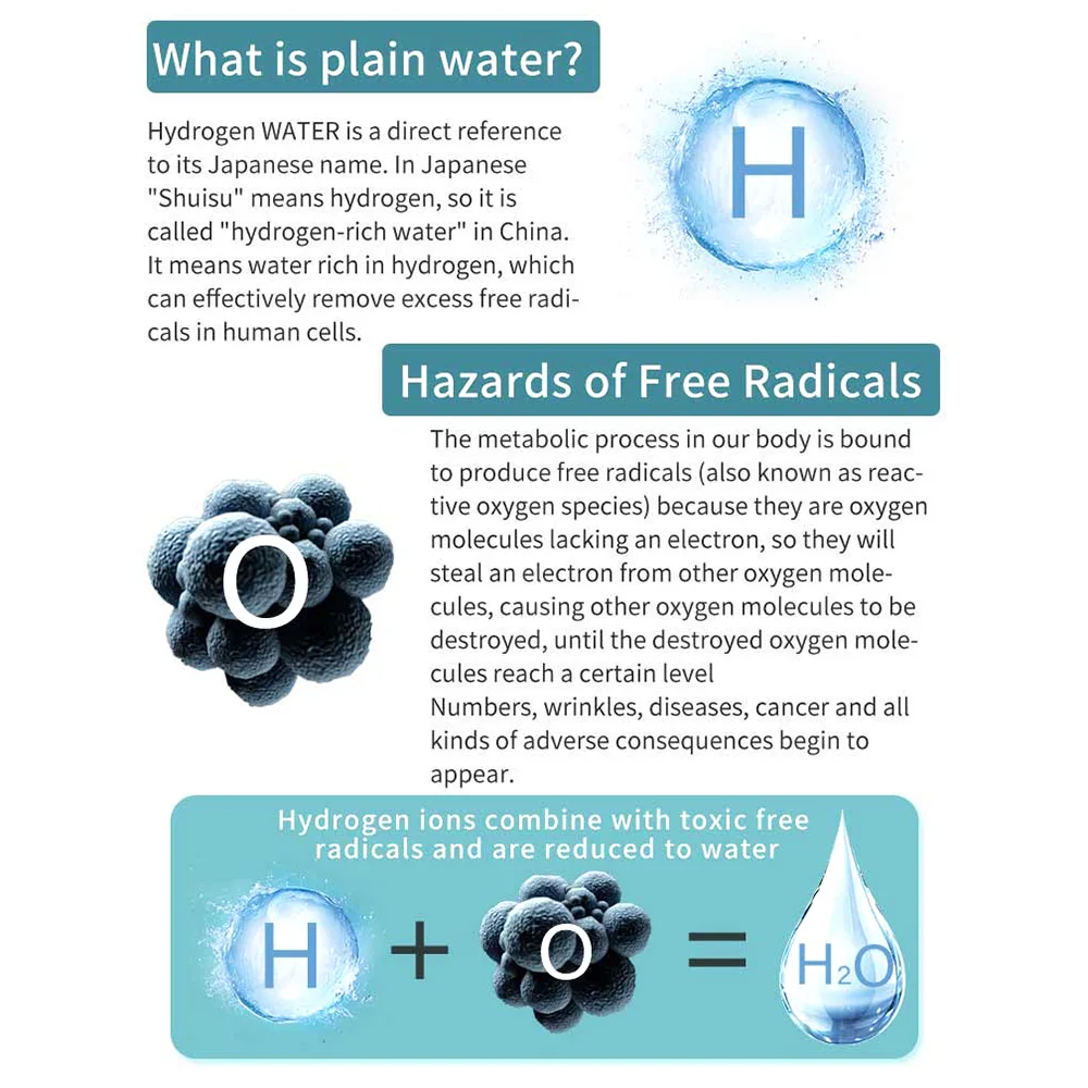 380 мл SPE/PEM высокий водородный генератор воды поглощающий ионизатор бутылка с