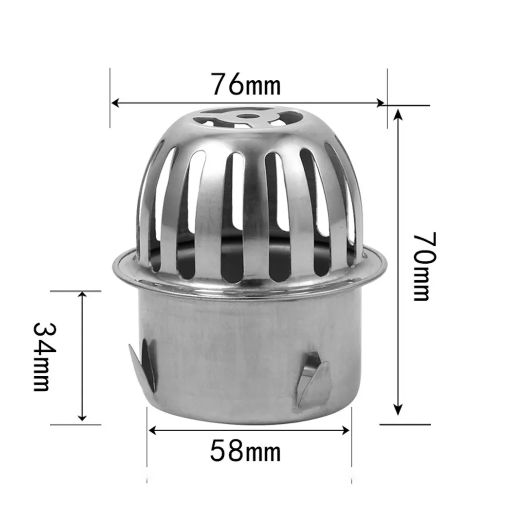 

Silver Floor Drain Anti-clogging Exhaust Pipe For Balcony Gutter Protection