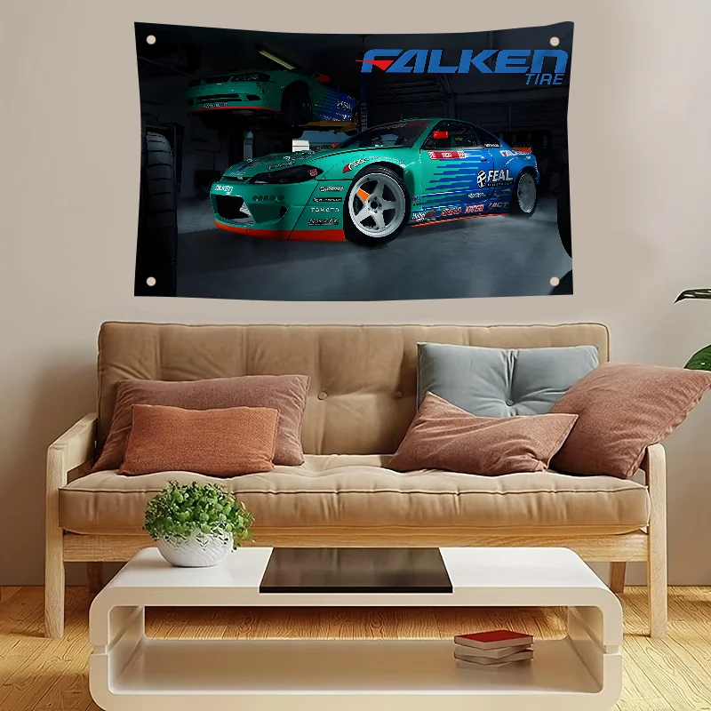 Флакенс Гоночный Автомобиль Флаг Декоративный Декор Комнаты Украшение