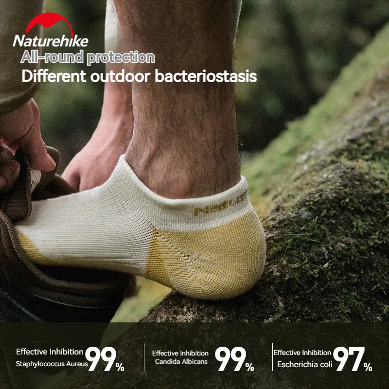 Спортивные носки Naturehike для активного отдыха полосатые подходят походов короткие