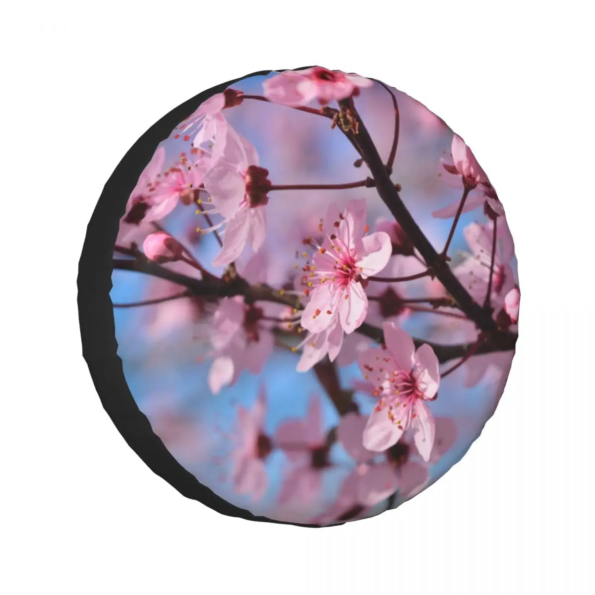 

Spring Season Flowers Spare Tire Cover Universal Waterproof Protection Wheel Cover Fit for Jeep Trailer RV SUV Camper Vehicle