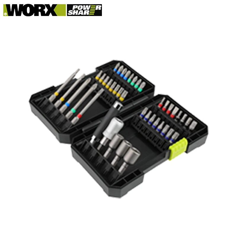 

Worx Drill Bits Set WA1149 42Pcs For Electric Drill Driver Screwdriver Head Cross Flower Type Head Hexagon Socket Tool Parts