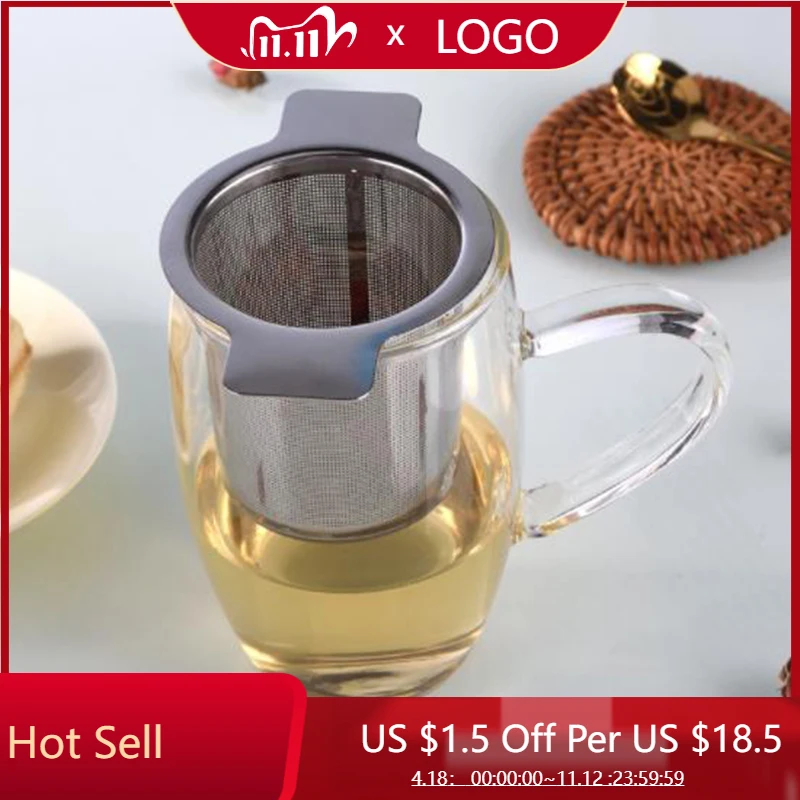 

Stainless Steel Dual Ear Fine Mesh Filter Tea Infuser Fine Reusable Strainer Non-Toxic Teaware Tea Strainer Tea Infusers