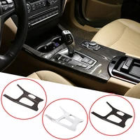 lhd rhd for bmw x3 f25 x4 f26 2011 17 carbon fiber interior car center control gear shift knob panel trim cover car accessories