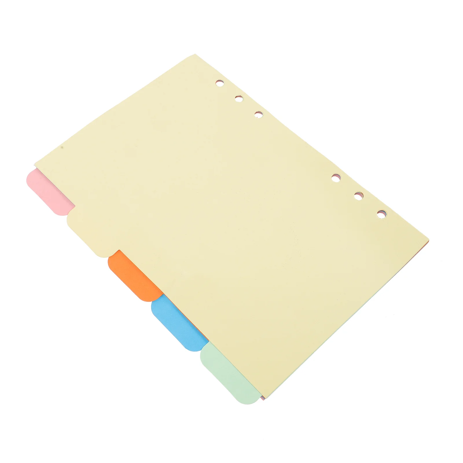 

Insert Paper Divider 6- Holes Paper Divider A5 Binder Dividers for Cards Notebook Journal
