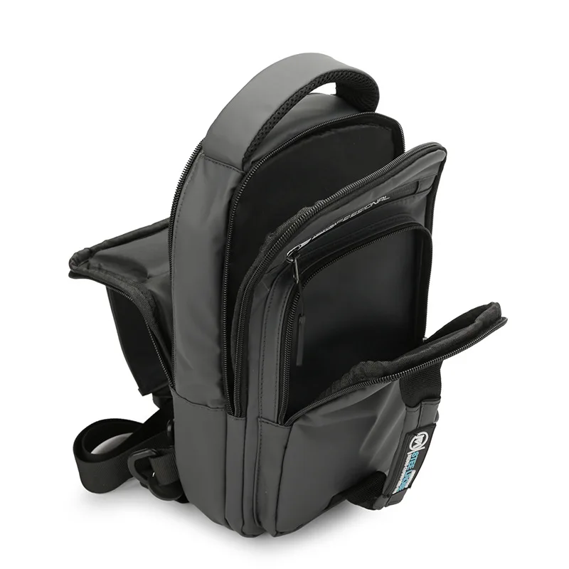 Multifunction Men Crossbody Bag Fashion USB Charge Chest Pack Sling Shoulder Bags Male Waterproof Short Trip Messenger Bag