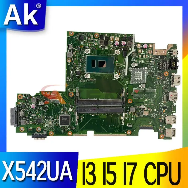 

VIVOBOOK 15 X542UA Материнская плата Asus X542UQ A580U FL8000U X542UAK X542UN ноутбук материнская плата с I3 I5 I7 100% полностью протестирован