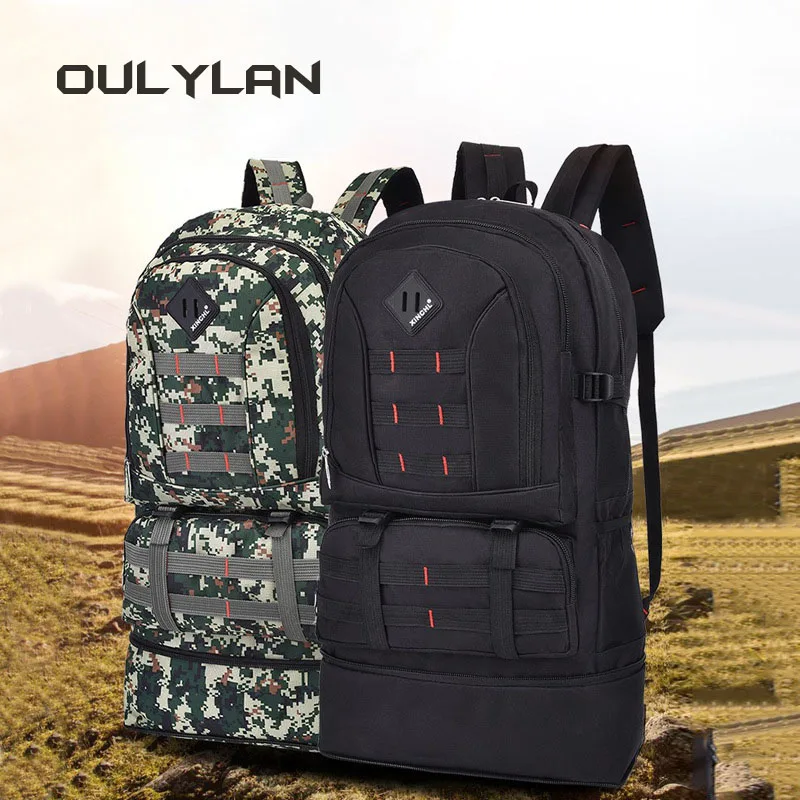 

Multi-pocket Unisex 50L Outdoor Travel Bag Waterproof Sports Backpack Large Capacity Hiking Climbing Bag