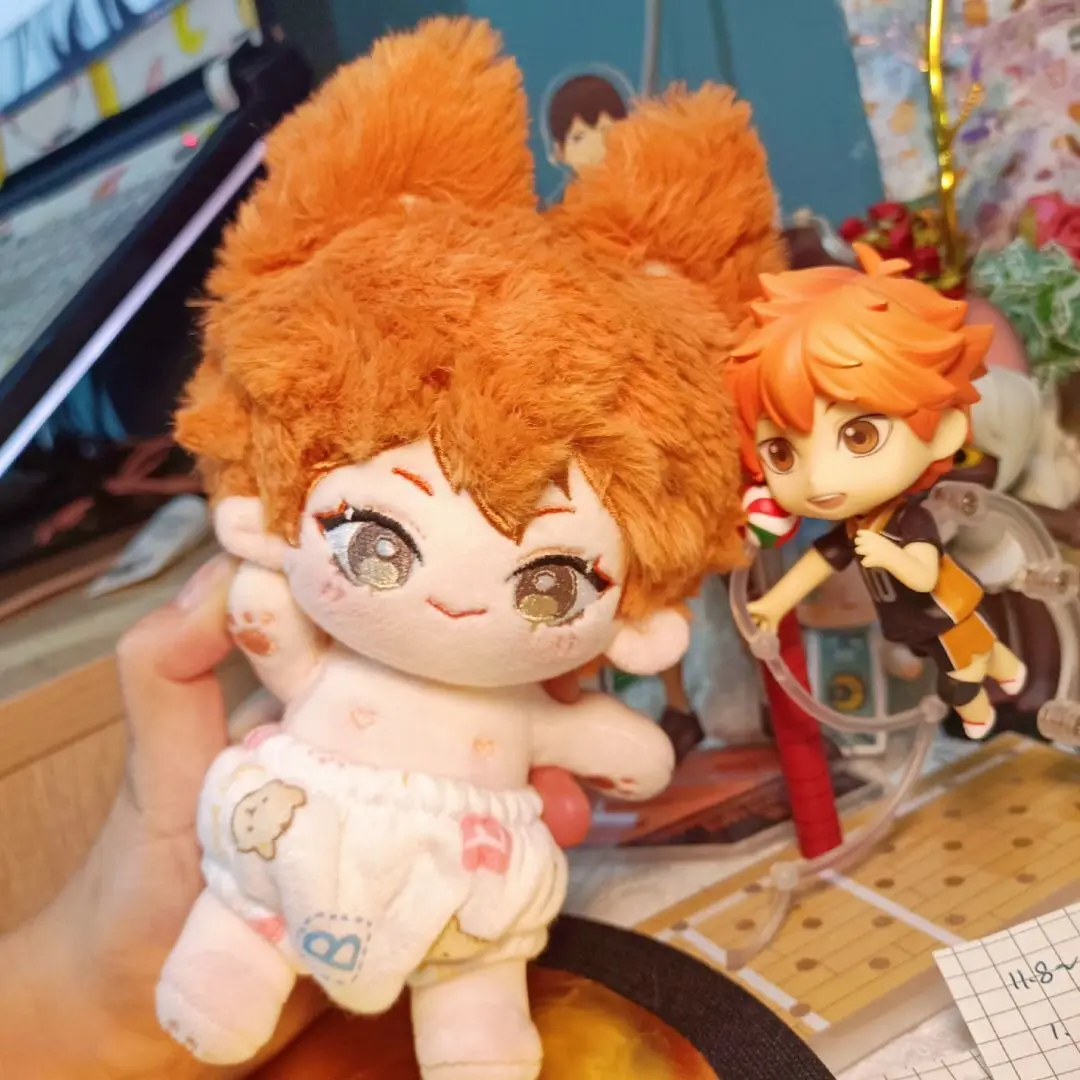 

Аниме Haikyuu! Плюшевая набивная кукла Shoyo Hinata Shoyo, милый тело 15 см, подушка для косплея, кавайная коллекция, подарки на день рождения