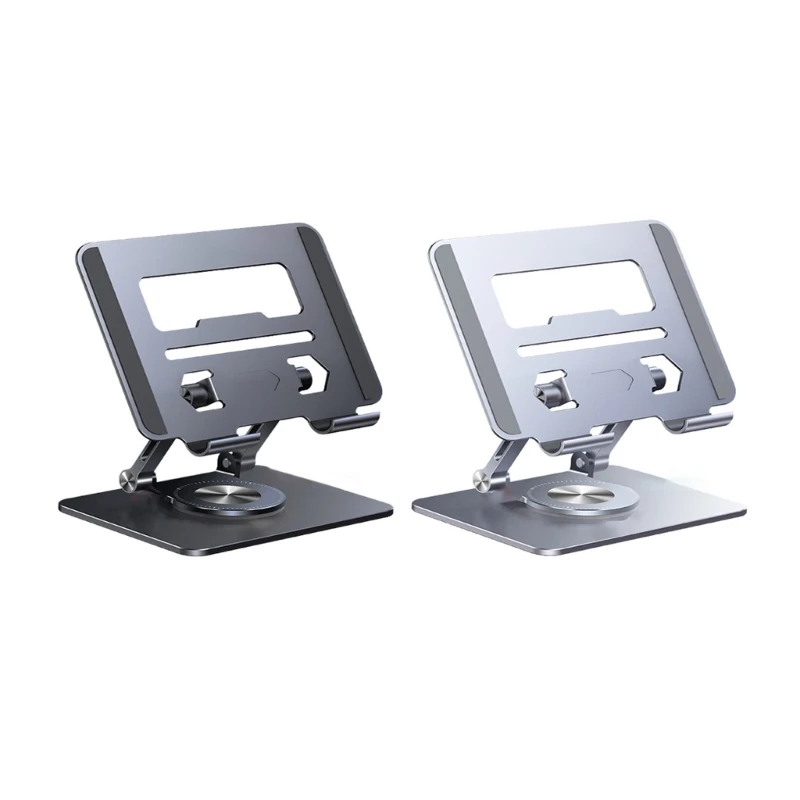 

Laptop Stand Aluminum Alloy Desktop Folding Rack 360°Rotate Tablets Pad Holder