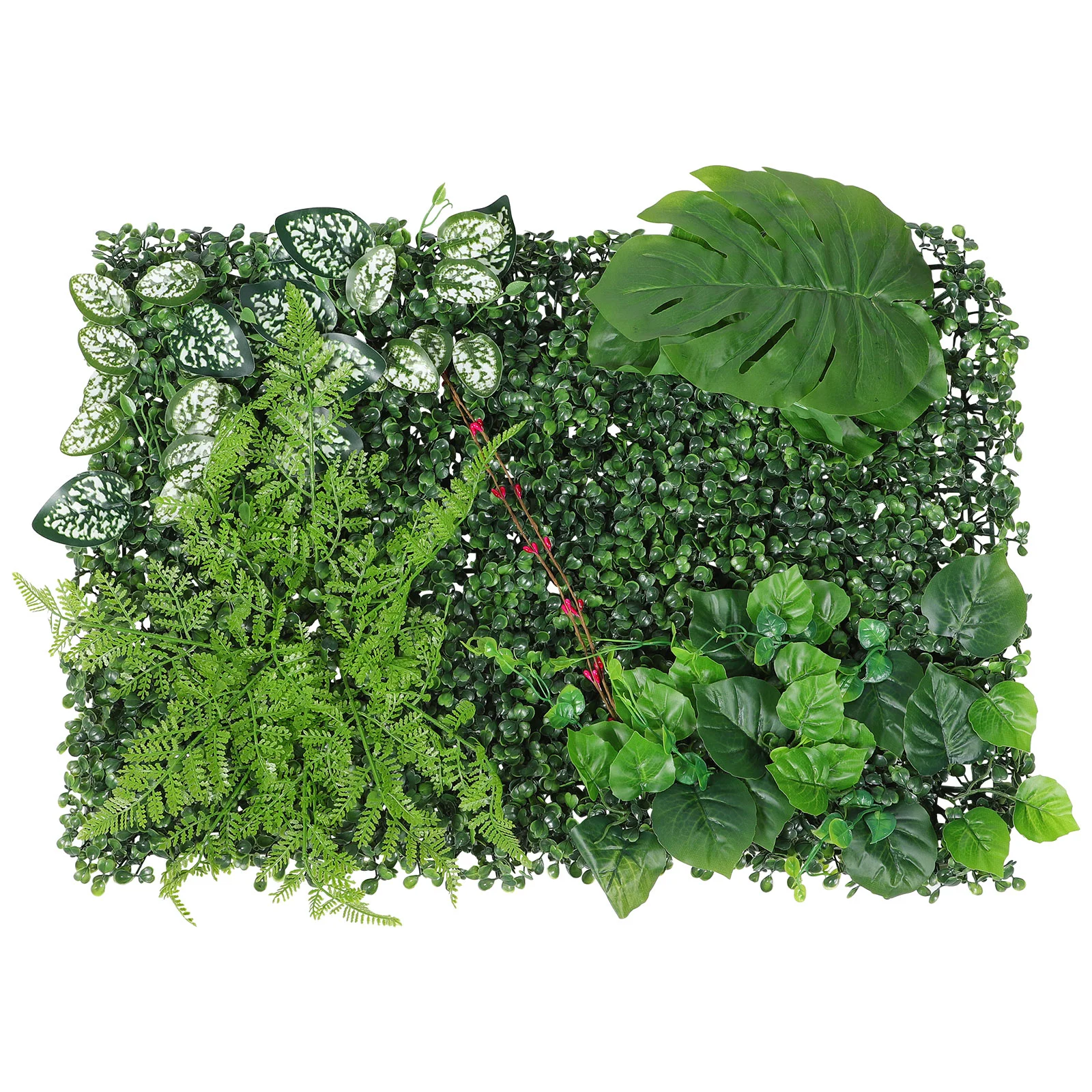 

Artificial Outdoor Plants Grass Backdrop Wall Decorations Green Fake Plastic Greenery Leaves