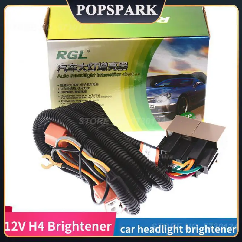 

Универсальный комплект жгутов проводов для реле, керамический комплект штепсельных вилок H4 Line, розетка для автомобильной лампы, светодиодная лампа-усилитель для фар