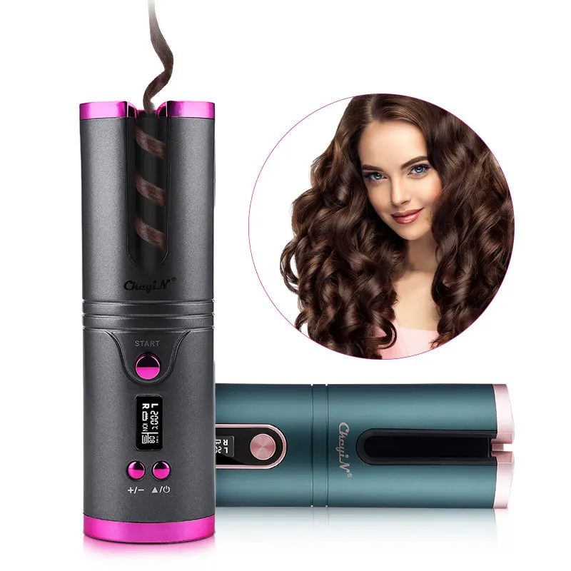 

CkeyiN автоматические бигуди для волос USB вращающиеся щипцы для волос керамические волшебные воздушные бигуди Waver палочка Беспроводная завивк...