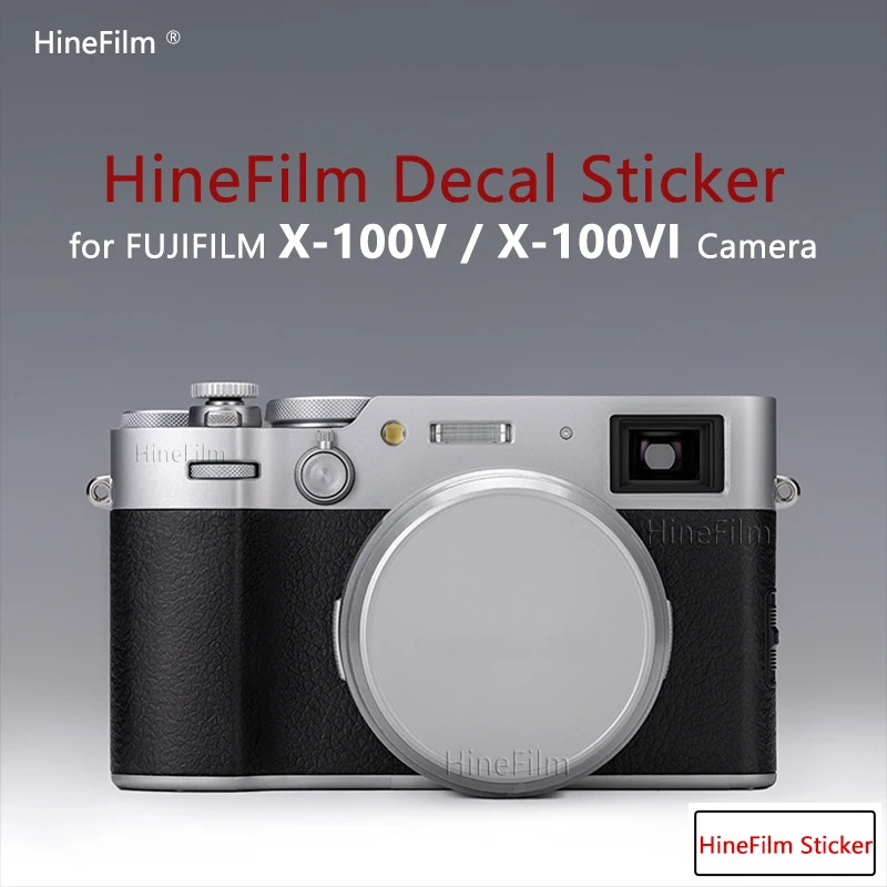 Фото Hinefilm Skin для Fuji X100VI, прозрачная наклейка для камеры X100V, прозрачная кожа для камеры Fujifilm X-100VI, наклейка X100 VI №1