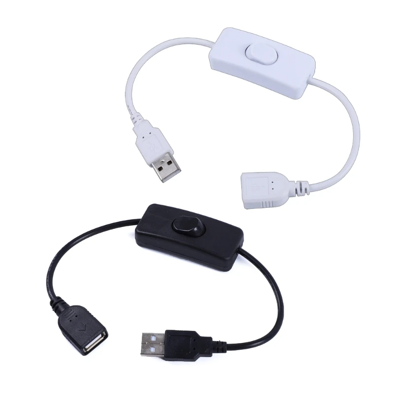 

USB-кабель 30 см с переключателем, удлинитель с выключателем, переходник для USB-лампы, Прочный USB-кабель источника питания для вентилятора
