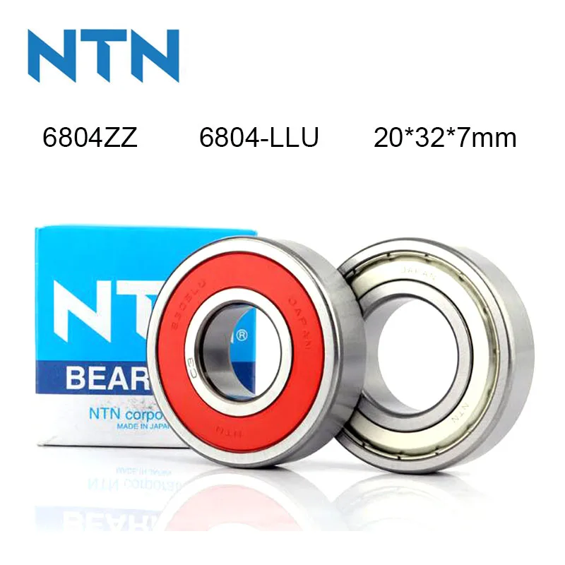 Купи Japan NTN 100% Original Bearing 5/10Pcs 6804-ZZ 6804-LLU ABEC-9 Ball Bearing 20x32x7mm High Speed Deep Groove 6804 Ball Bearing за 929 рублей в магазине AliExpress