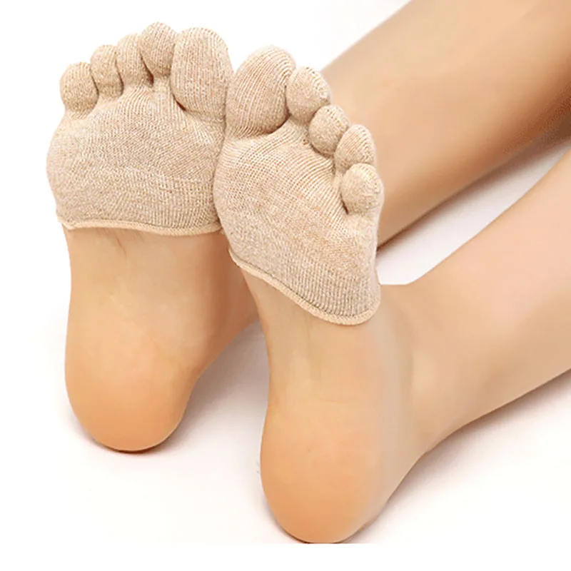 5 Pairs 5 Toes Yoga Socks Ballet Dance Half Fingers Sock Slippers Quick-Dry Breathable Silicone Sport Pilates Socks Women Socks