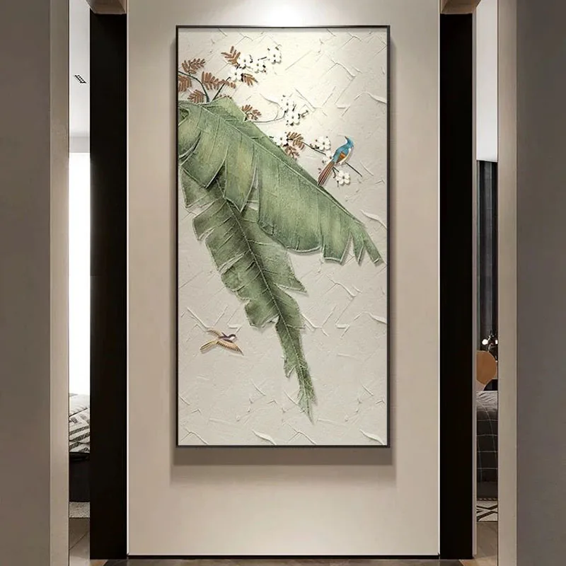 Абстрактная живопись маслом &quotЛистья банана&quot MYT