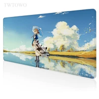 violet evergarden mouse pad gaming xl home mousepad xxl keyboard pad carpet natural rubber office anti slip laptop mice pad