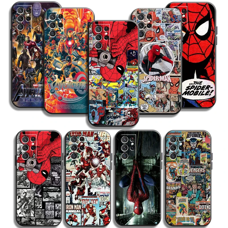 

Marvel Iron Man Phone Cases For Samsung Galaxy S22 Plus S20 S20 FE S20 Lite S20 Ultra S21 S21 FE Ultra Soft TPU Coque