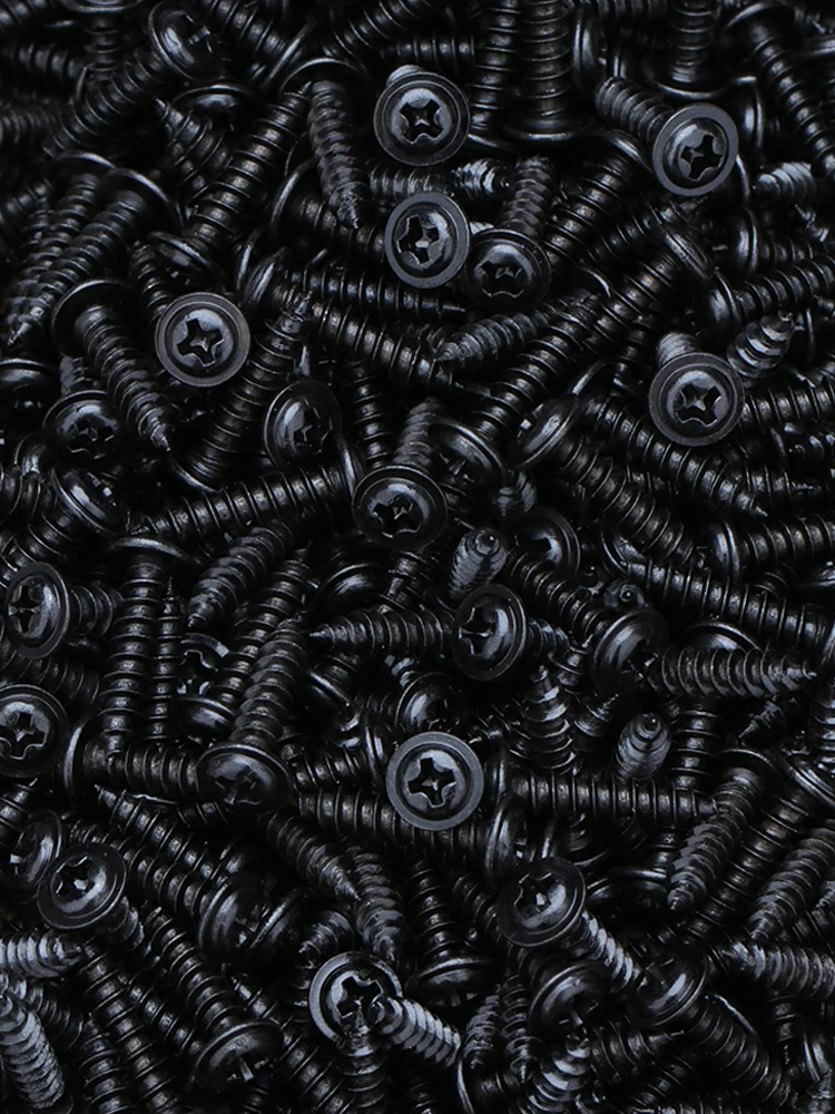 200-30 шт. черная углеродистая сталь PWA M1.7M2M2.3M2.6 M3M3.5M4 крестообразный винт Philips с