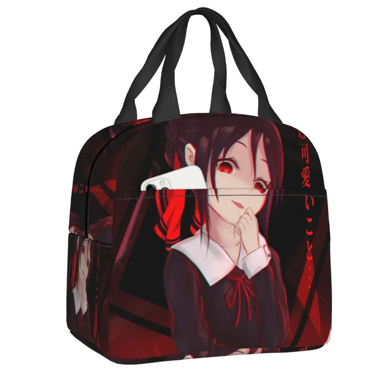 

Kaguya Sama Love Is War Insulated Lunch Bag for Women Resuable Cartoon Anime Cooler Thermal Lunch Tote Beach Camping Travel
